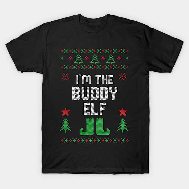 Buddy Elf Ugly Christmas Costume Matching Family Group T-Shirt by jkshirts